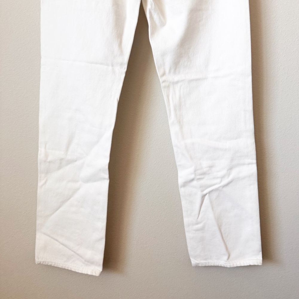 Agolde White Lana Slice Mid Rise Straight Jeans in Element NWT - Picture 10 of 16